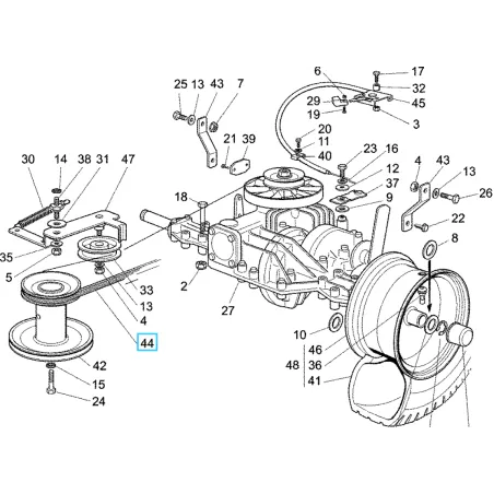 Honda HF1211 Meghajtás ékszíj Hydro váltóhoz