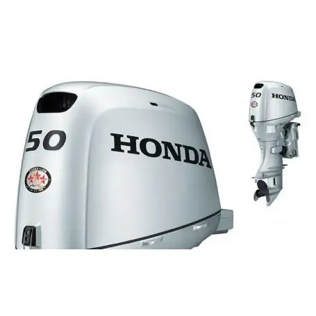 Honda BF 50 Rövid Tribes Csónakmotor Önindítóval,Távirányítóval és Elektromos Kiemeléssel Propeller Nélkül