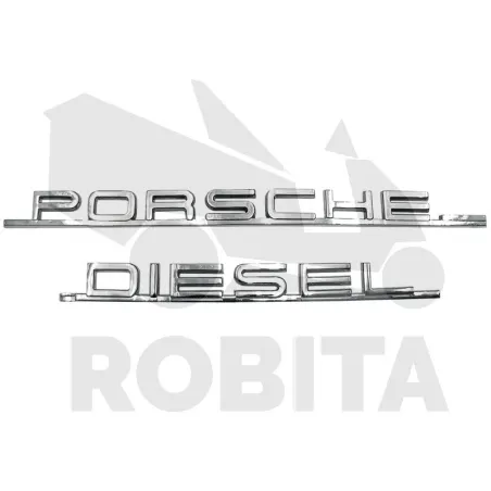 Porsche Dieselhez Típustábla króm Típusok: Junior, Standard, Super, Master